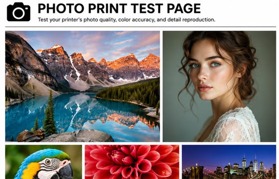 Photo Print Test Page